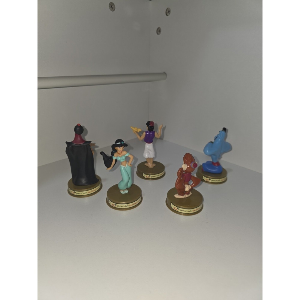 2002 McDonald's 100 Years of Disney Aladdin Set‎ Jafar Jasmine Aladdin Abu Genie
